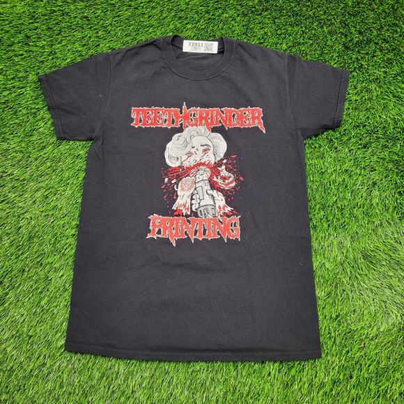 Vintage 90s Heavy-Metal Shirt XS/S 17x26 Black - Picture 1 of 13